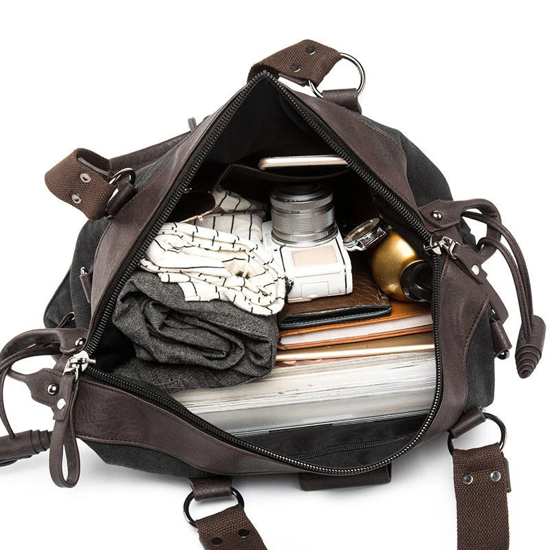 Durable Oxford cloth gym bag for men with spacious interior and secure closure