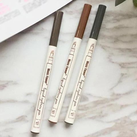 Waterproof Four-Claw Eyebrow Pen for natural, long-lasting brows