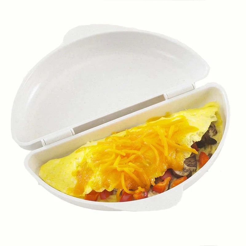 Non-toxic PP microwave oven egg tray for quick steamed eggs, 11.5*21*5cm