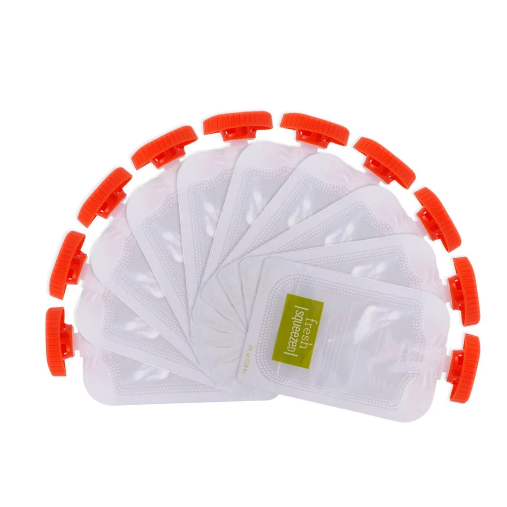 10pcs disposable baby food storage bags for juice and puree, safe and convenient