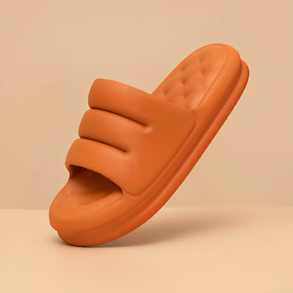 Women's summer EVA slippers with thick sole in multiple colours for home and bathroom use