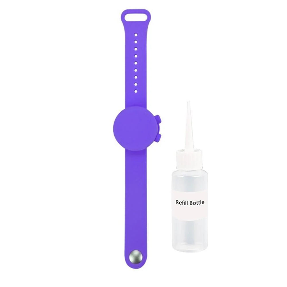 Outdoor silicone wristband hand sanitizer disinfectant bracelet in various colours
