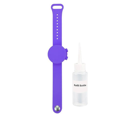 Outdoor silicone wristband hand sanitizer disinfectant bracelet in various colours