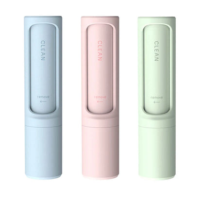 Rotating cylinder electrostatic hair remover brush in multiple colours