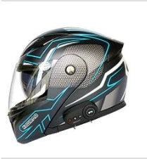 Motorcycle Bluetooth Helmet with FM radio, available in multiple colours and sizes