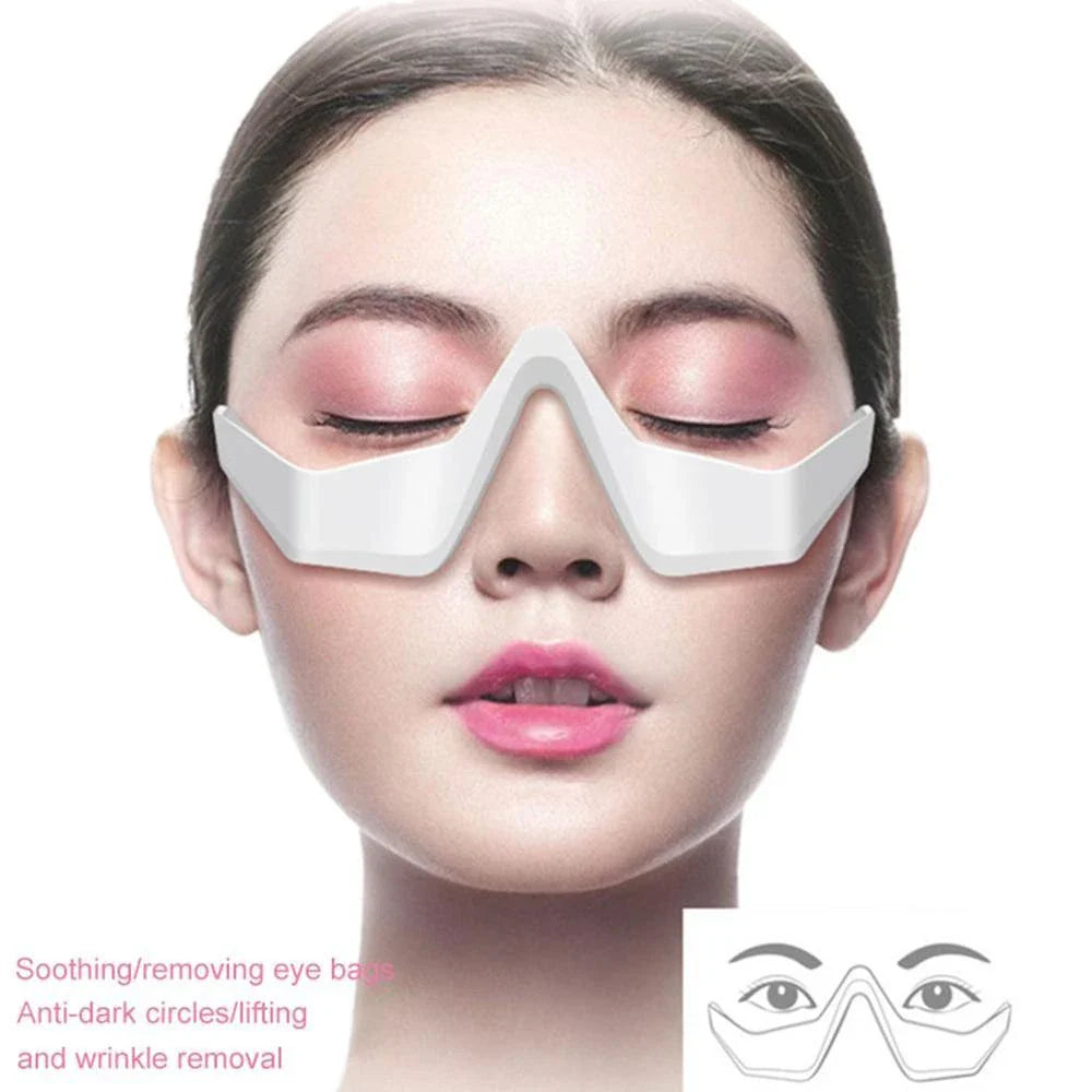 Eye Massager with Micro-Current Technology for Reducing Wrinkles, Dark Circles, and Eye Bags