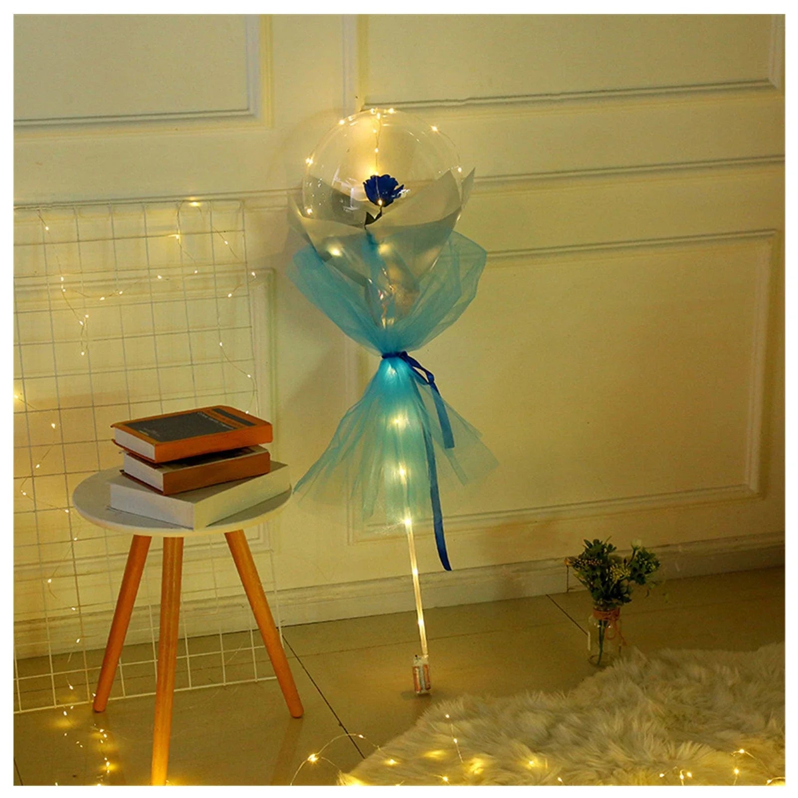 LED luminous balloon rose bouquet in various colors for Valentine's Day decorations