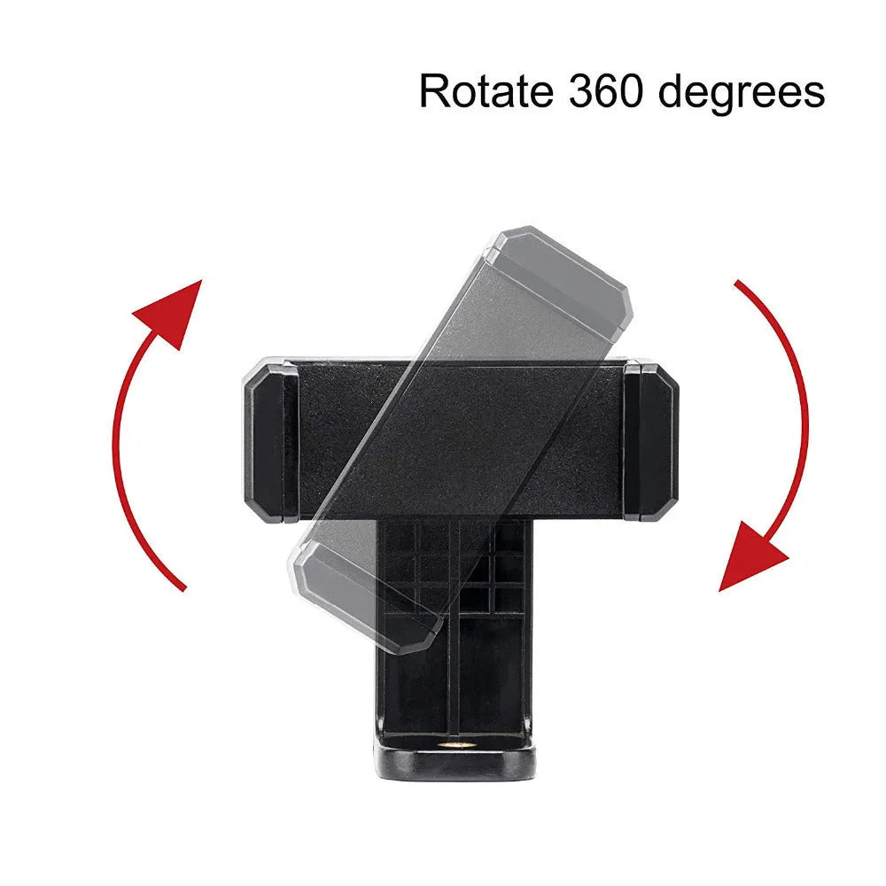 Black plastic rotating phone holder measuring 10mm by 4mm by 3.5mm