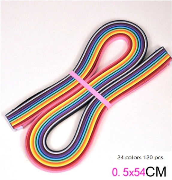 Gradient slip coloured star origami paper set with vibrant hues for DIY crafts