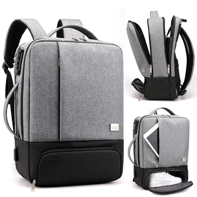 15.6 inch anti-theft nylon laptop bag in various colours