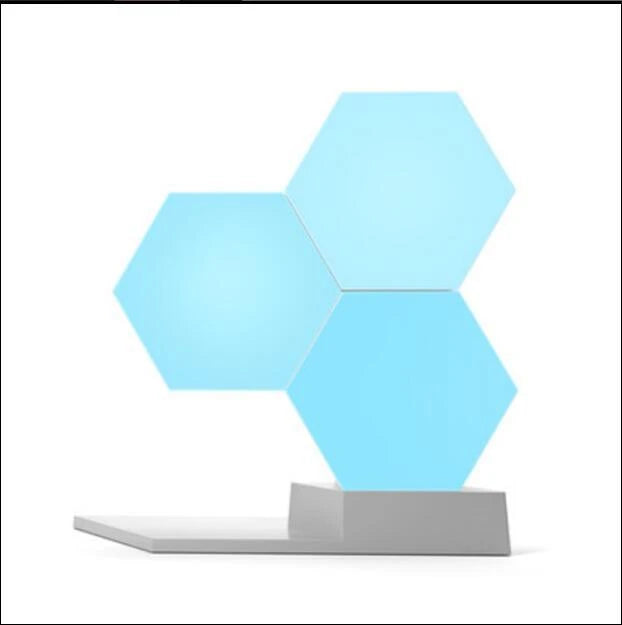 Smart Quantum Lamp with voice control, customizable color lighting, and modular design for home decor