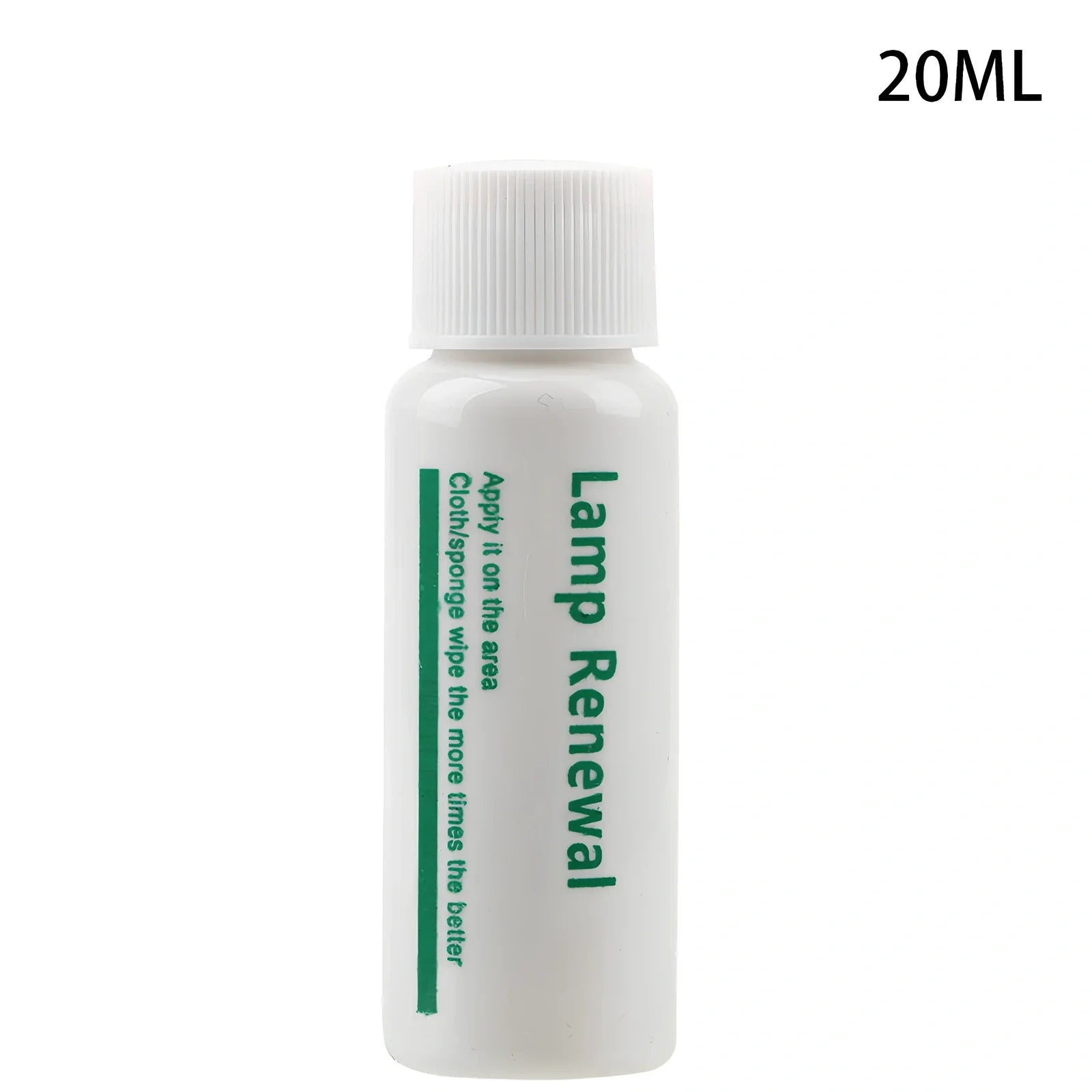 20ml automobile headlight repair liquid bottle for oxidation and yellowing restoration, with sanding steps for clear lenses