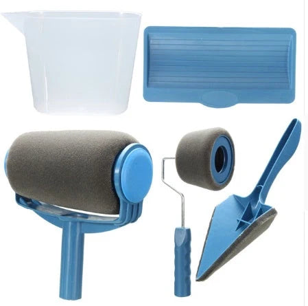Multi-function Drum Brush Set with large roller head for efficient painting