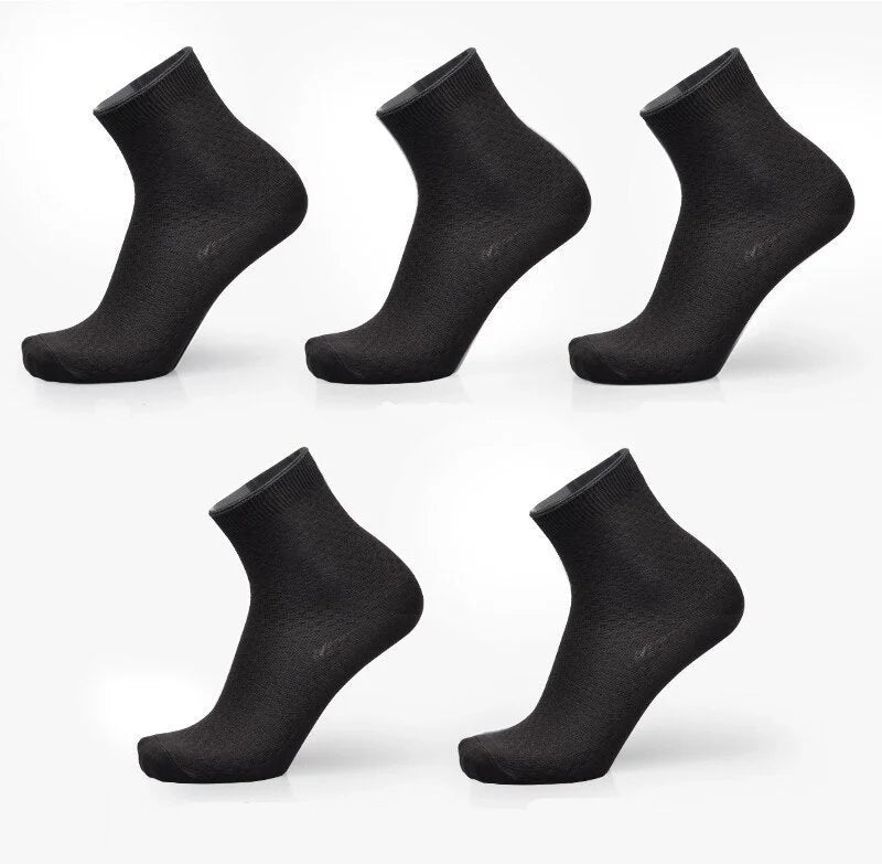 Men's bamboo fiber business socks in various colours