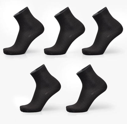 Men's bamboo fiber business socks in various colours