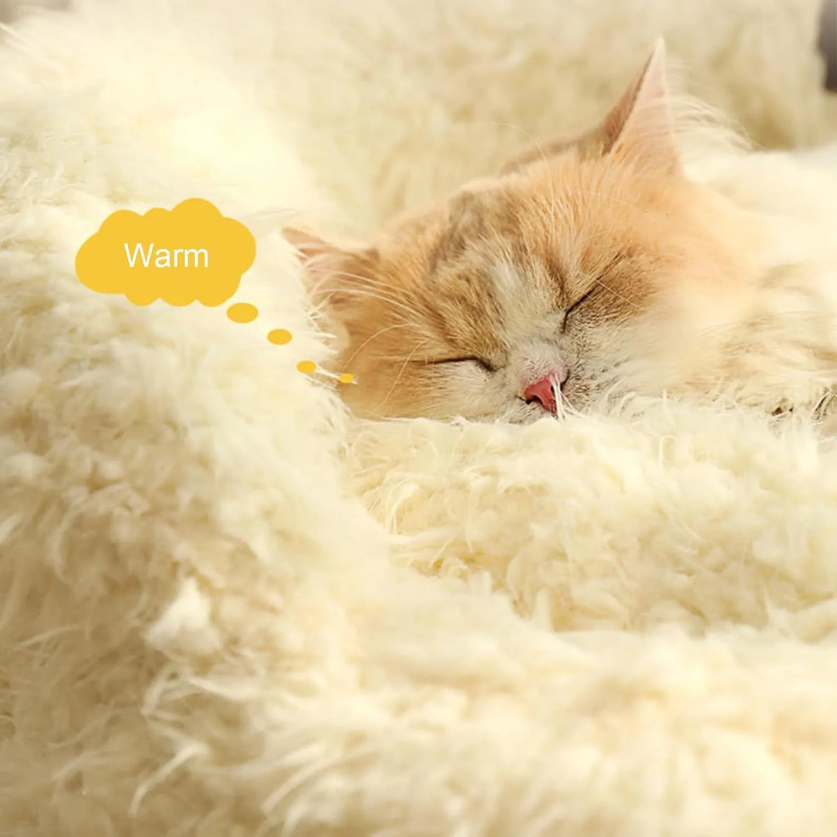 White Cut Alpaca pet bed with raised edges and detachable plush pad for small medium large dogs and cats