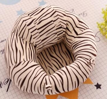 Infant safety seat with plush toy design for babies learning to sit, 45x45cm