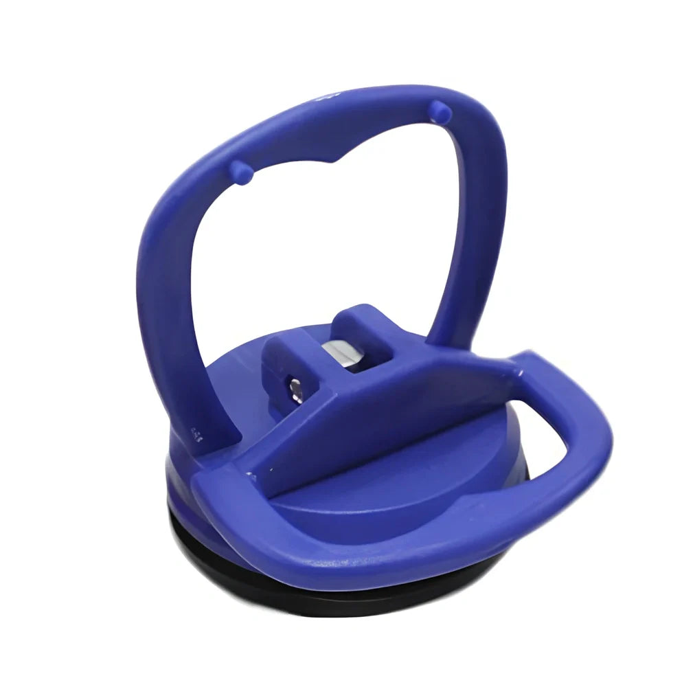 Black car dent repair sucker tool, 5.5x5.5x6.5cm plastic with silicone seal for 10kg pull on panels