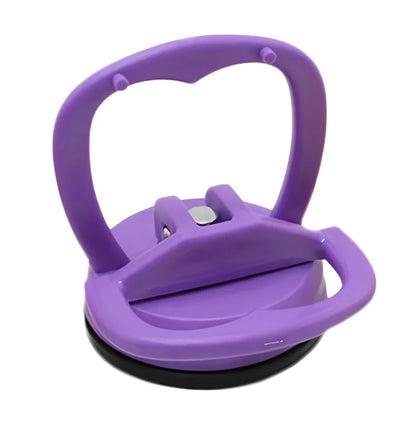 Black car dent repair sucker tool, 5.5x5.5x6.5cm plastic with silicone seal for 10kg pull on panels