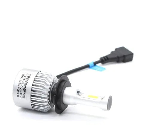 S2 car LED headlight with COB chip and cooling fan system