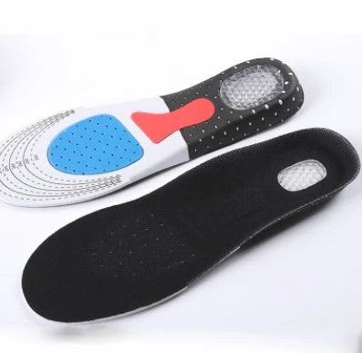 Thickened sports insole with honeycomb design for shock absorption and pain relief