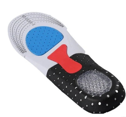 Thickened sports insole with honeycomb design for shock absorption and pain relief