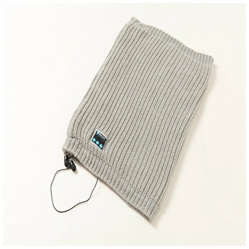 Knit Pullover Wireless Bluetooth Scarf in multiple colors for winter warmth and connectivity