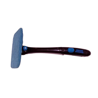 Car Window Brush with microfiber cleaning arm and built-in water sprayer