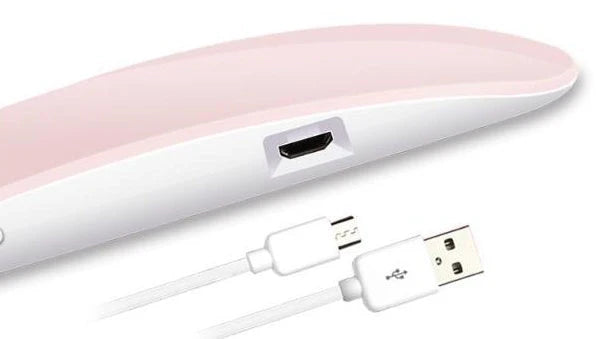 USB Nail Light LED Portable 6W in pink and white with adjustable angle for quick drying