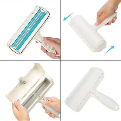 Durable ABS pet hair remover tool with 2-way design for efficient cleaning