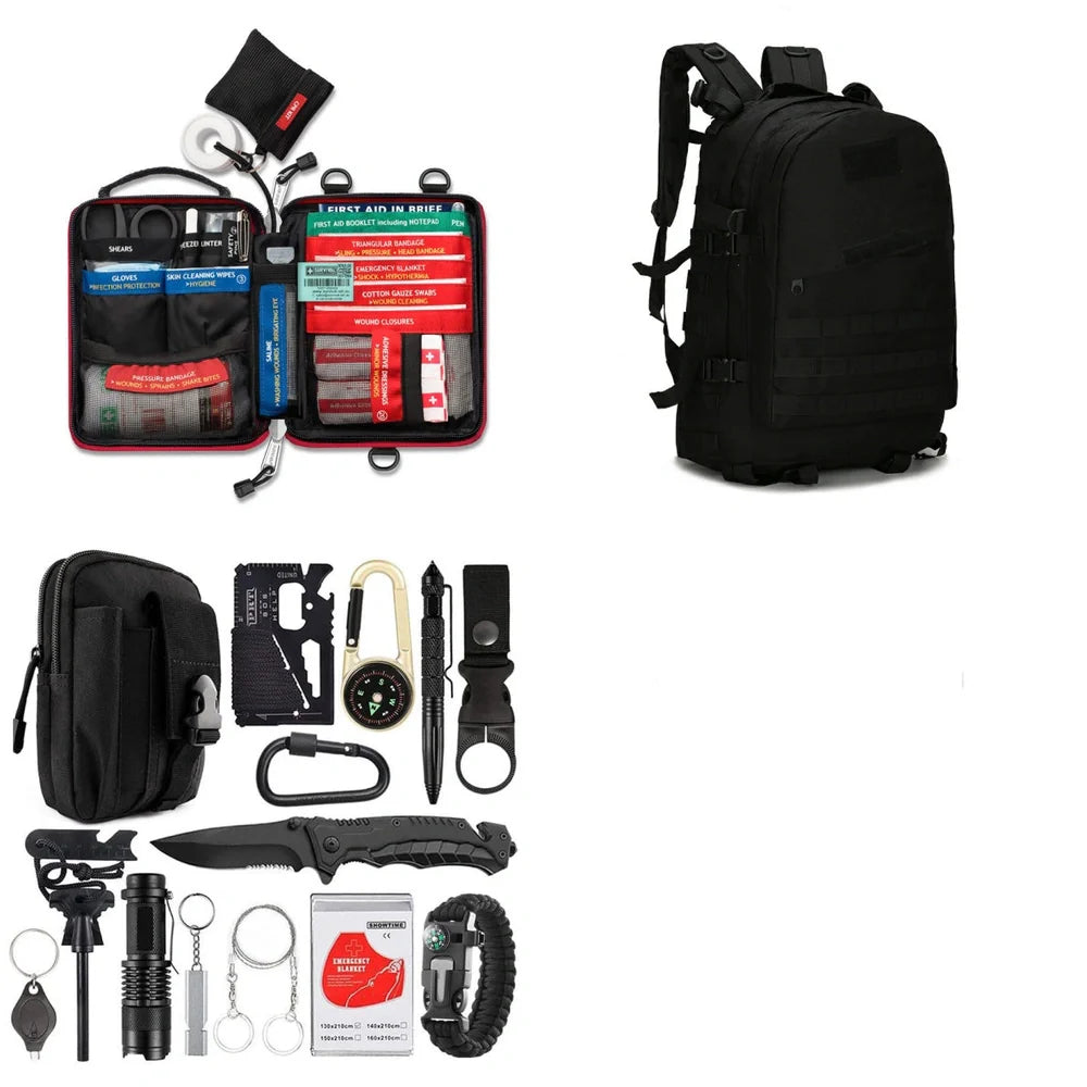 Amazon's 17.5×12×6cm multi-function survival tool with SOS features for camping