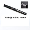Chrome plated mirror pen with 3.0mm nib for reflective writing on glass, metal, and wood surfaces