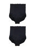 High-waisted ladies triangle seamless waist pants in black and skin tone