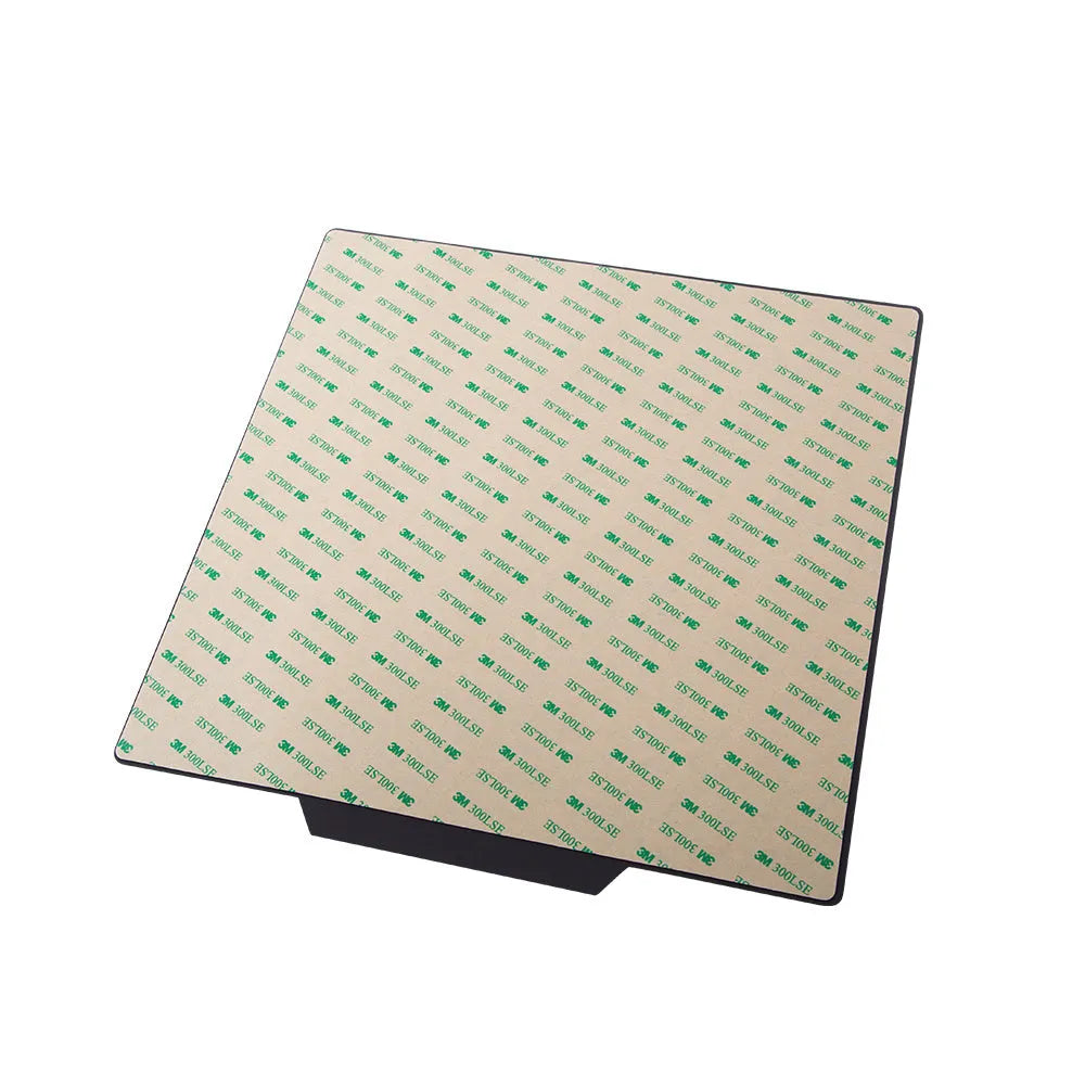 Black 235x235x4mm borosilicate glass fibre rod reinforced build plate for Ender-3 3D printer