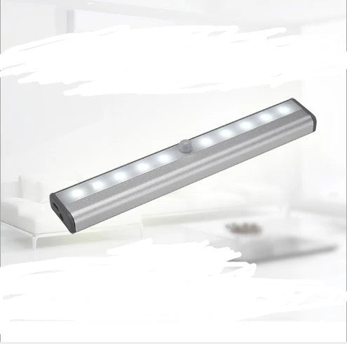 LED cabinet light with infrared sensor for automatic energy-saving illumination
