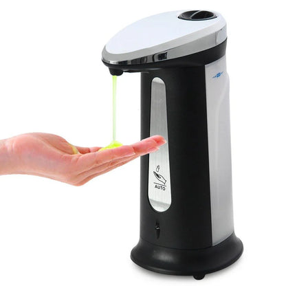 Automatic liquid soap dispenser with infrared sensor for touchless operation and 400ml capacity