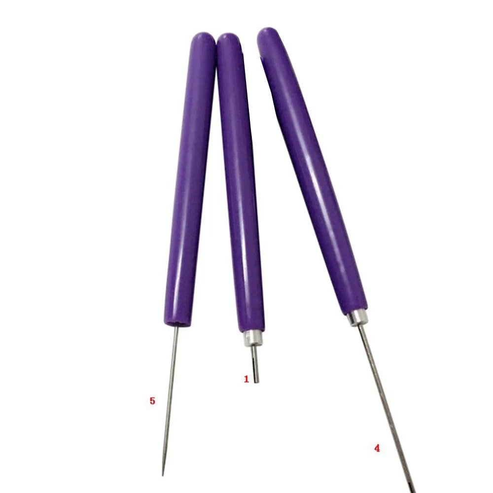 Quilling paper roll pen set with long and short needles for precision crafting