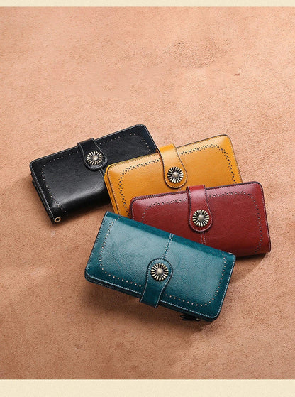 Premium leather wallet in various colors, featuring a stylish and functional design for the modern Kiwi woman