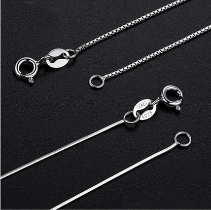 S925 sterling silver necklace with plating in various styles and lengths