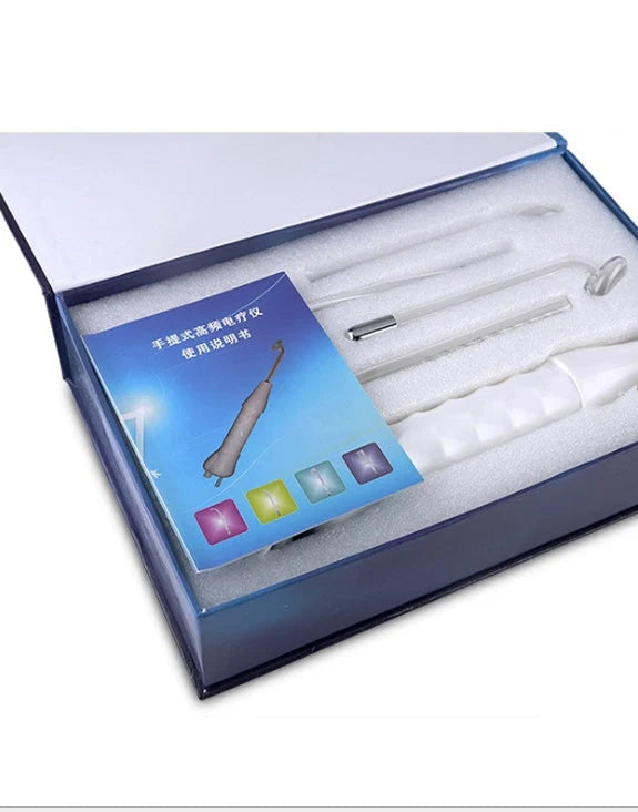 High-frequency electrotherapy beauty instrument for acne treatment and skin healing