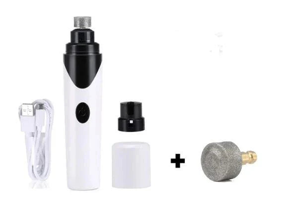 Cordless electric pet nail grinder with USB charging for stress-free, painless nail trimming for cats, dogs, rabbits, and other small animals