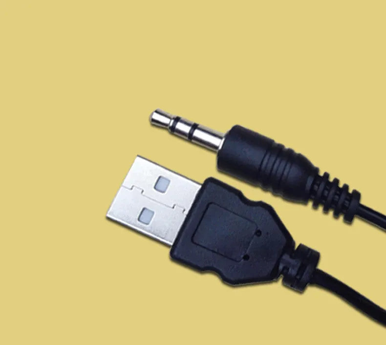 USB cable speaker with 3.5mm audio socket wired computer speaker random colour