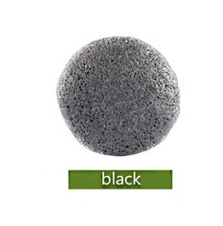 Natural Round Konjac Sponge for gentle face cleansing, suitable for all skin types