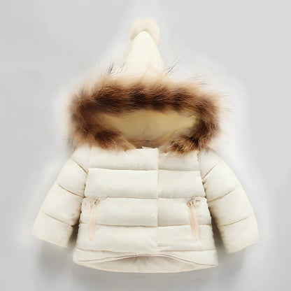 Cotton baby winter jacket in blue for 100cm height, Asian sizing with 2-3cm tolerance, warm for UK winters