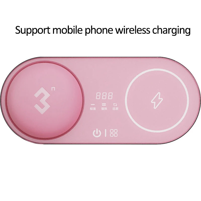 Ultrasonic contact lens cleaner with USB charging and 99.99% sterilization