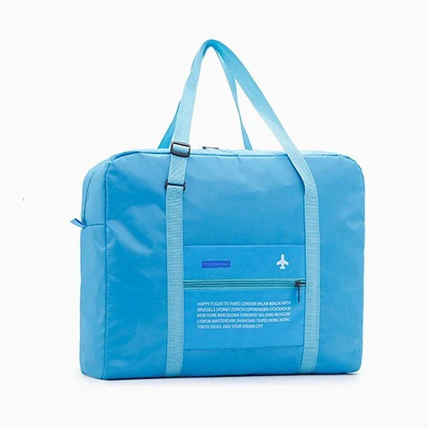 Large capacity waterproof nylon foldable travel duffel bag in multiple colors