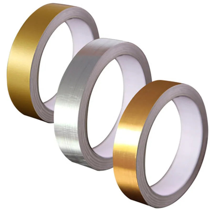 Gold foil tape sticker 50 metre roll for sealing tile floor gaps