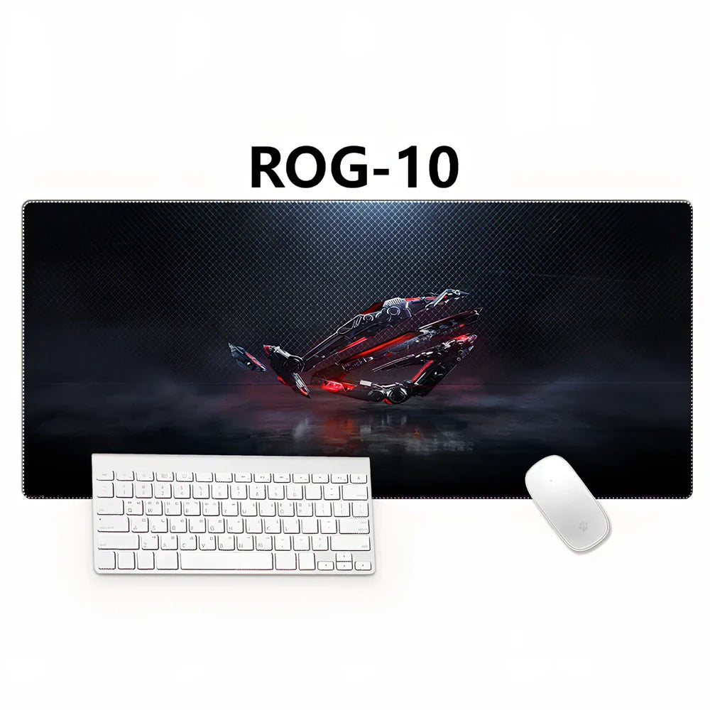 Country Edge Keyboard Pad 80cm x 30cm in ROG-02 design with natural rubber base and Jiaji cloth surface for desk stability