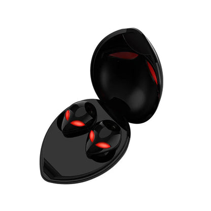 Creative Outer T8 Starman Bluetooth Headset in white and black colors with wireless charging case