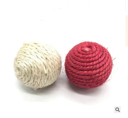 Handmade wooden cat stick toy with hemp feather rope and bell for playful cats